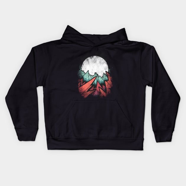 Sharp rocks Kids Hoodie by Swadeillustrations